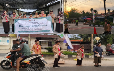 WUJUDKAN JIWA SOSIAL DI BULAN RAMADHAN: GUGUS DEPAN ABU DARDA MI TERPADU BERKAH BAGI-BAGI TA'JIL