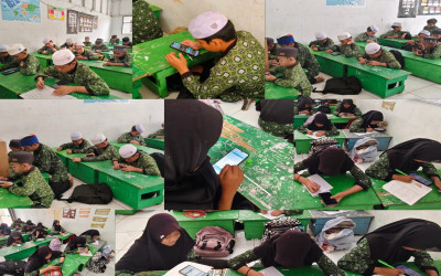 MENJELANG TKA, MI TERPADU BERKAH LAKSANAKAN TRY OUT BERSAMA PRIMA MANDIRI UTAMA PALANGKA RAYA